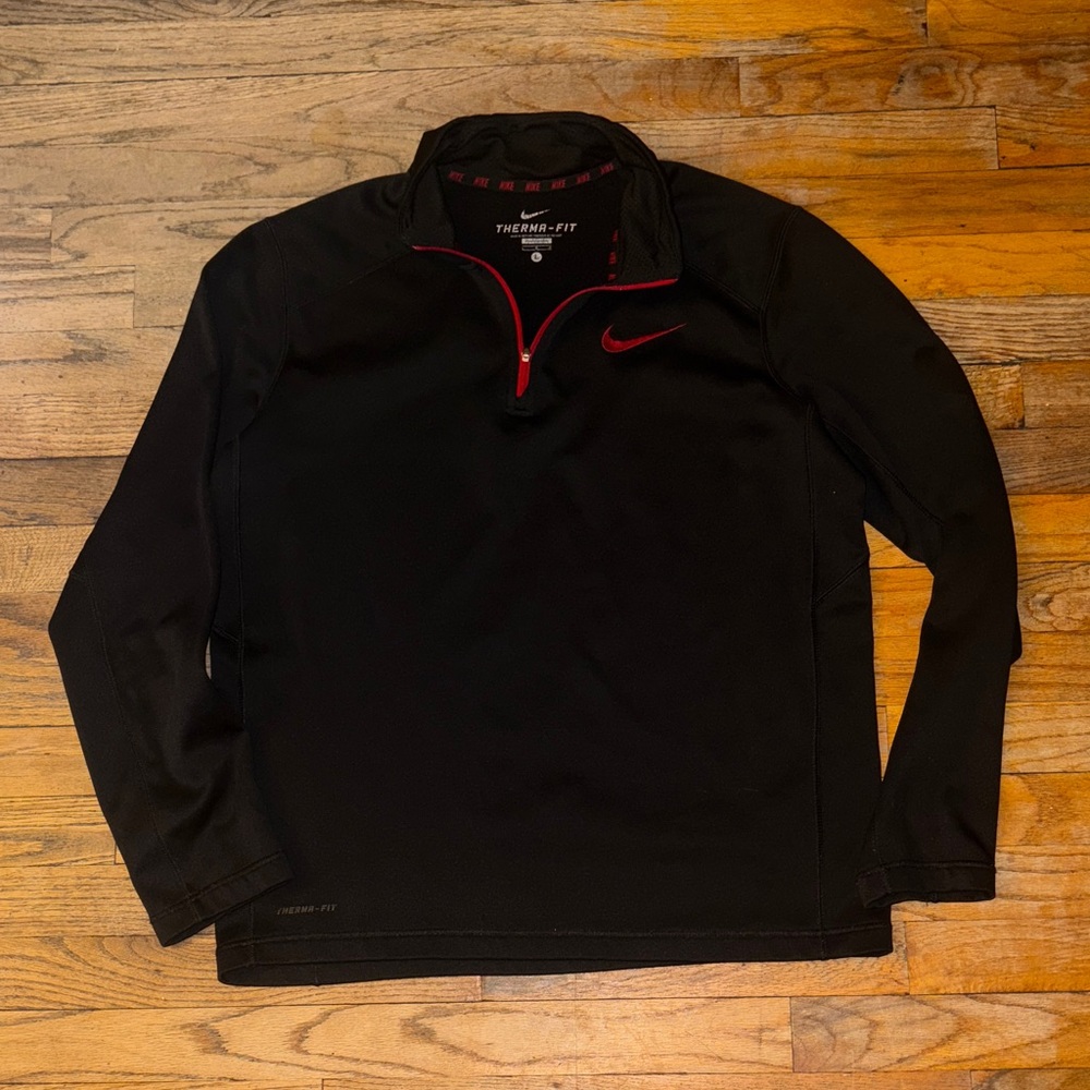Nike Black and Red Performance Jacket